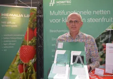Anton Hulsegge (Howitec Netting) brought Hiemalia LD to the fair. It is a diffusing mesh, first widely used in southern Europe, but now that summer weather extremes are also on the rise in northwestern Europe, the mesh comes in handy here as well to prevent burning and keep temperatures down.
